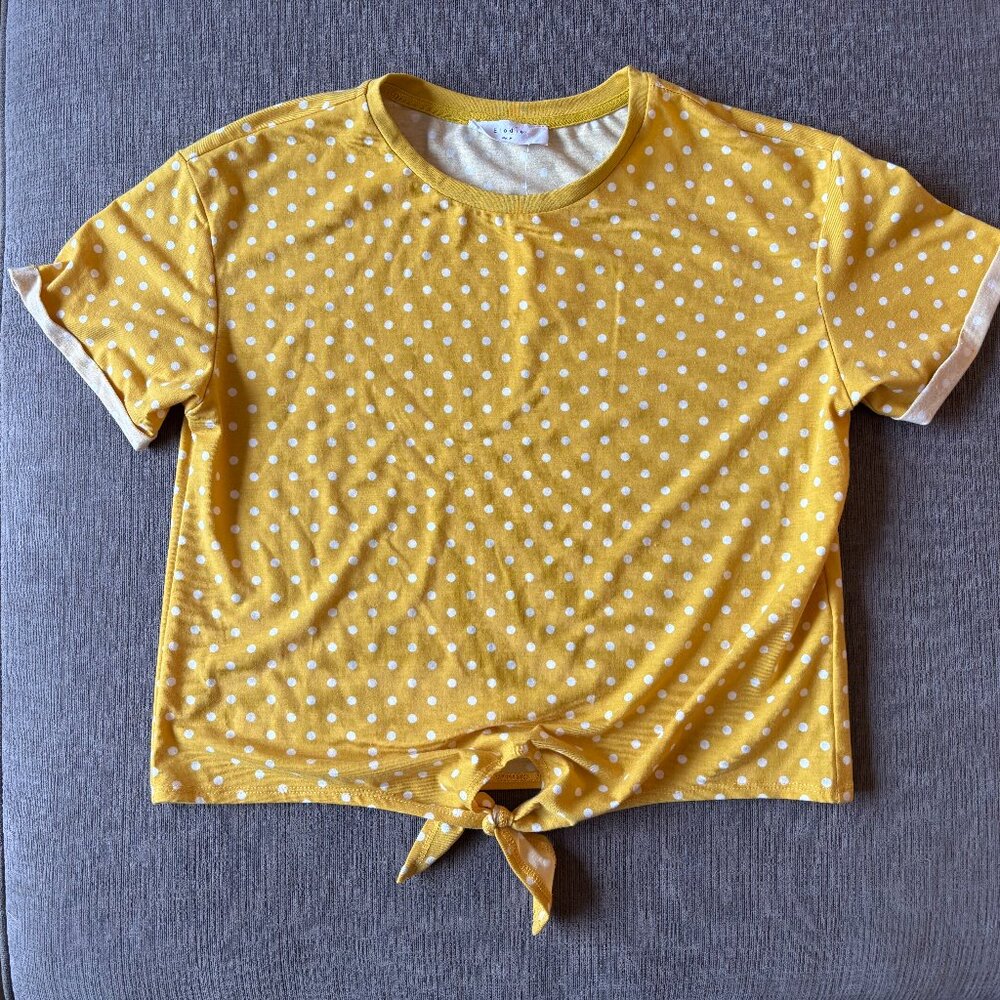 Elodie Dotted Tie Shirt